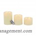 17 Stories Modern Wax 3 Piece Flicker Flameless Candle Set STSS6506